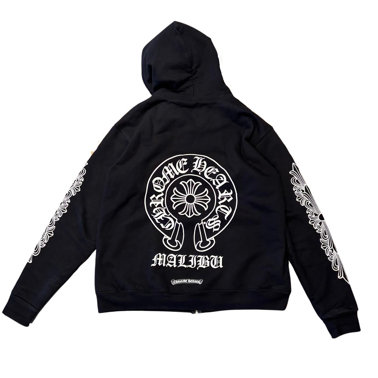 Chrome Hearts Thermal Malibu Exclusive Floral Zip-Up Hoodie Black (Lightly Used Size L)