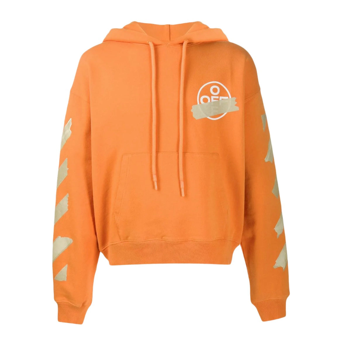 OFF-WHITE Tape Diag Arrows Hoodie Orange/Beige