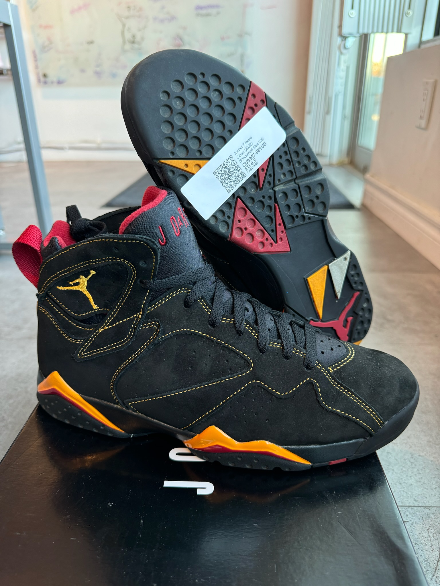 Jordan 7 Retro Citrus (2022) (Preowned Size 9.5)