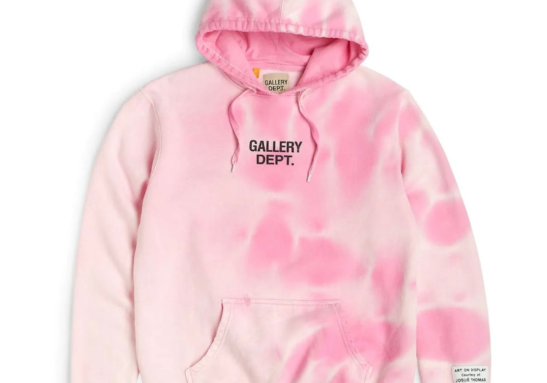 Gallery Dept. Sunfaded Pink Centre Logo Hoodie