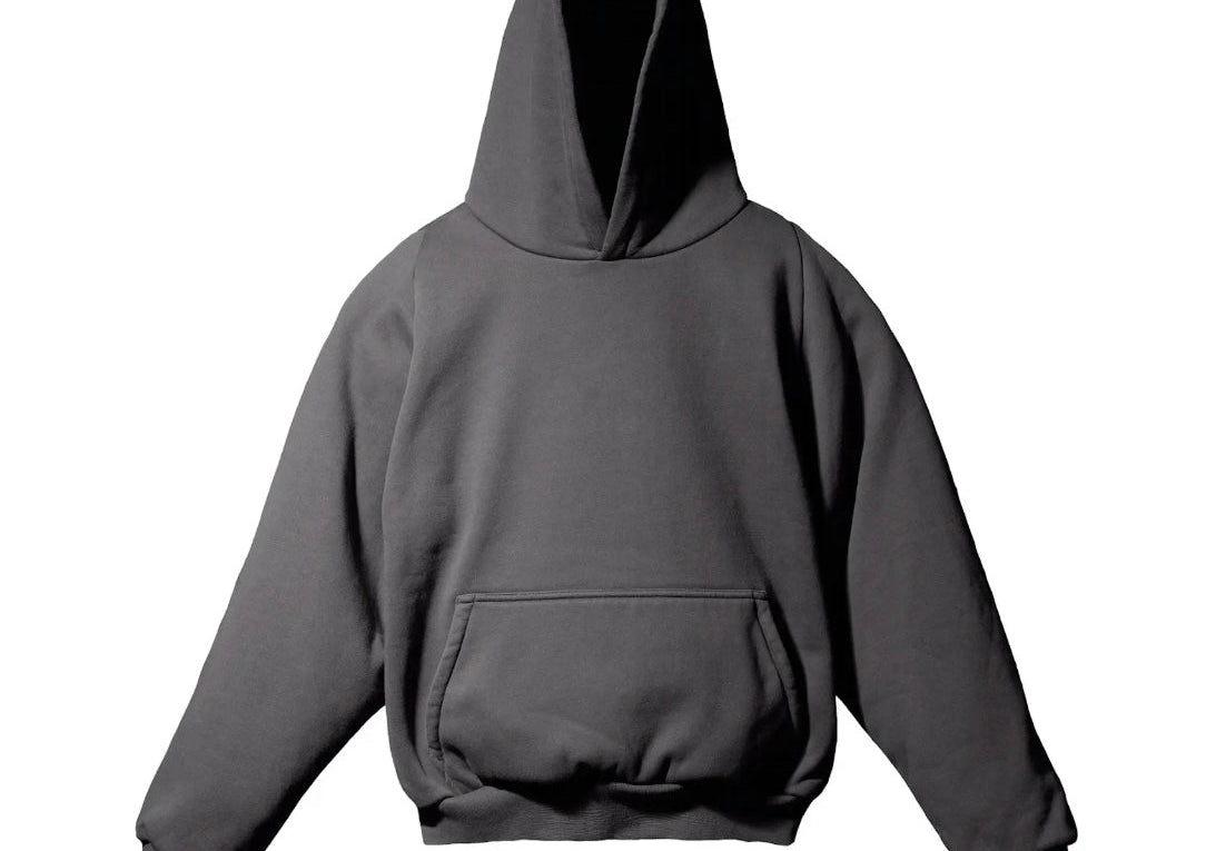 Yeezy Gap Logo Shrunken Hoodie Dark Grey