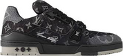 Louis Vuitton LV Trainer Black Monogram Denim (Preowned Size LV7.5/US9)