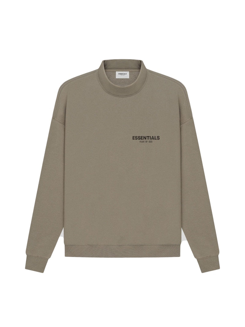 Fear of God Essentials Mock Neck Sweater Taupe (Preowned Size M)