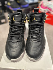 Jordan 12 Retro Black Metallic Gold White (W) (Preowned Size 6W)