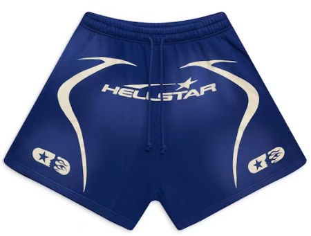 Hellstar Warm Up Shorts Blue