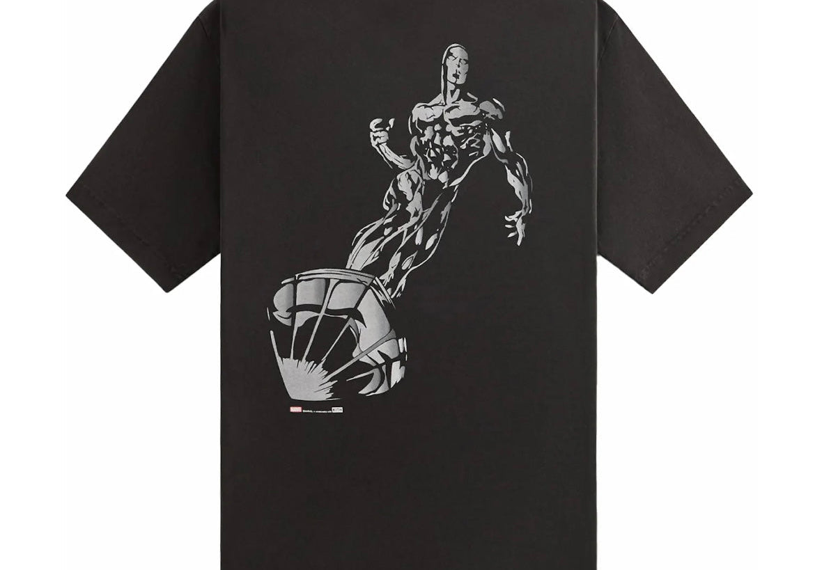 Kith x Marvel Silver Surfer Vintage Tee Black