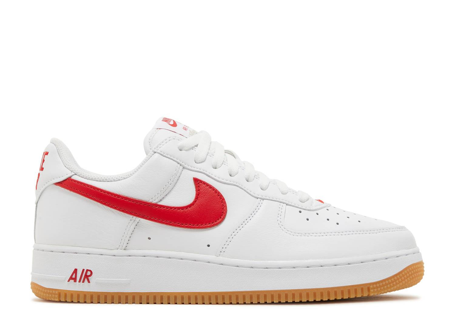 Nike Air Force 1 Low Color of the Month - White University Red