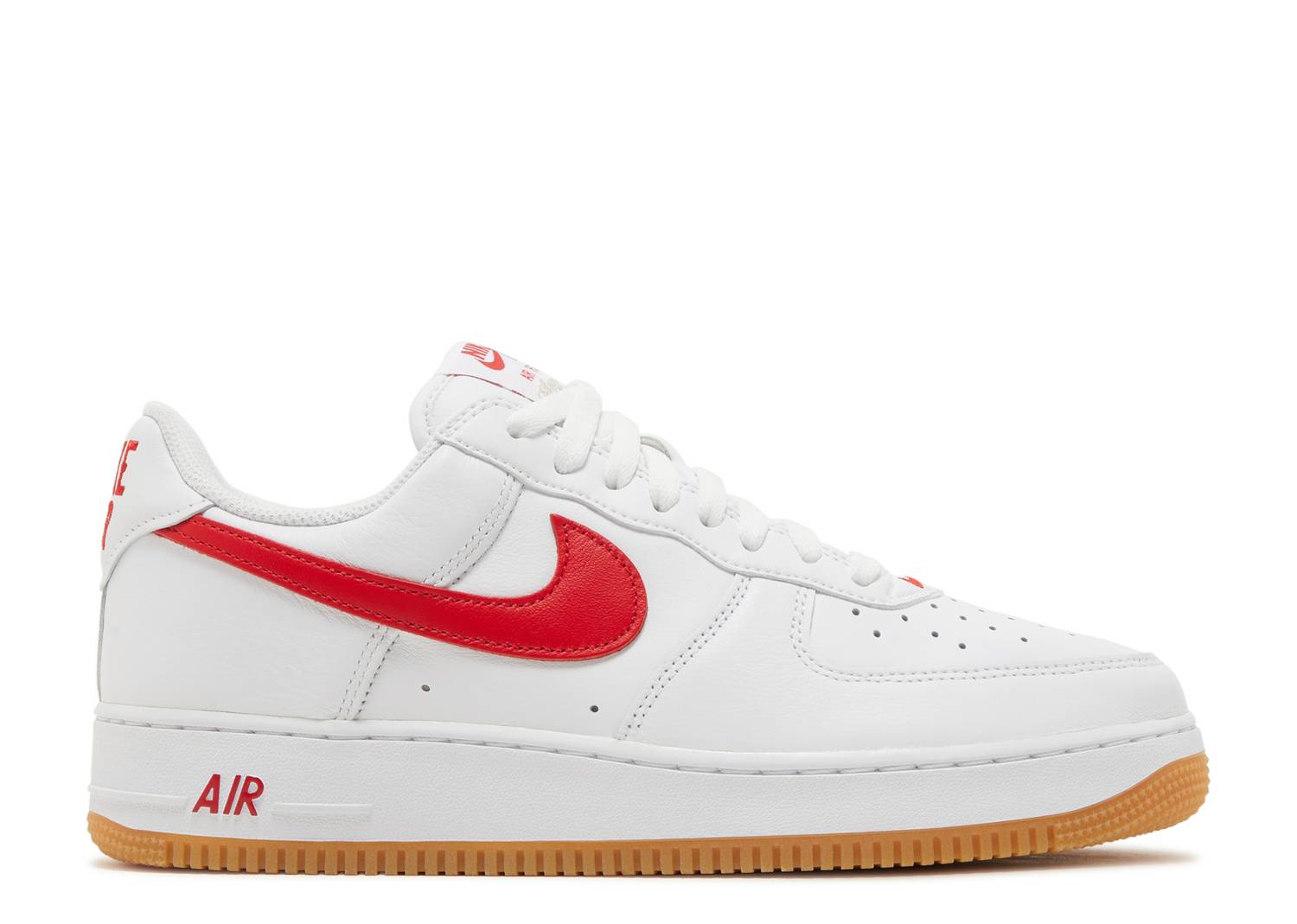 Nike Air Force 1 Low Color of the Month - White University Red