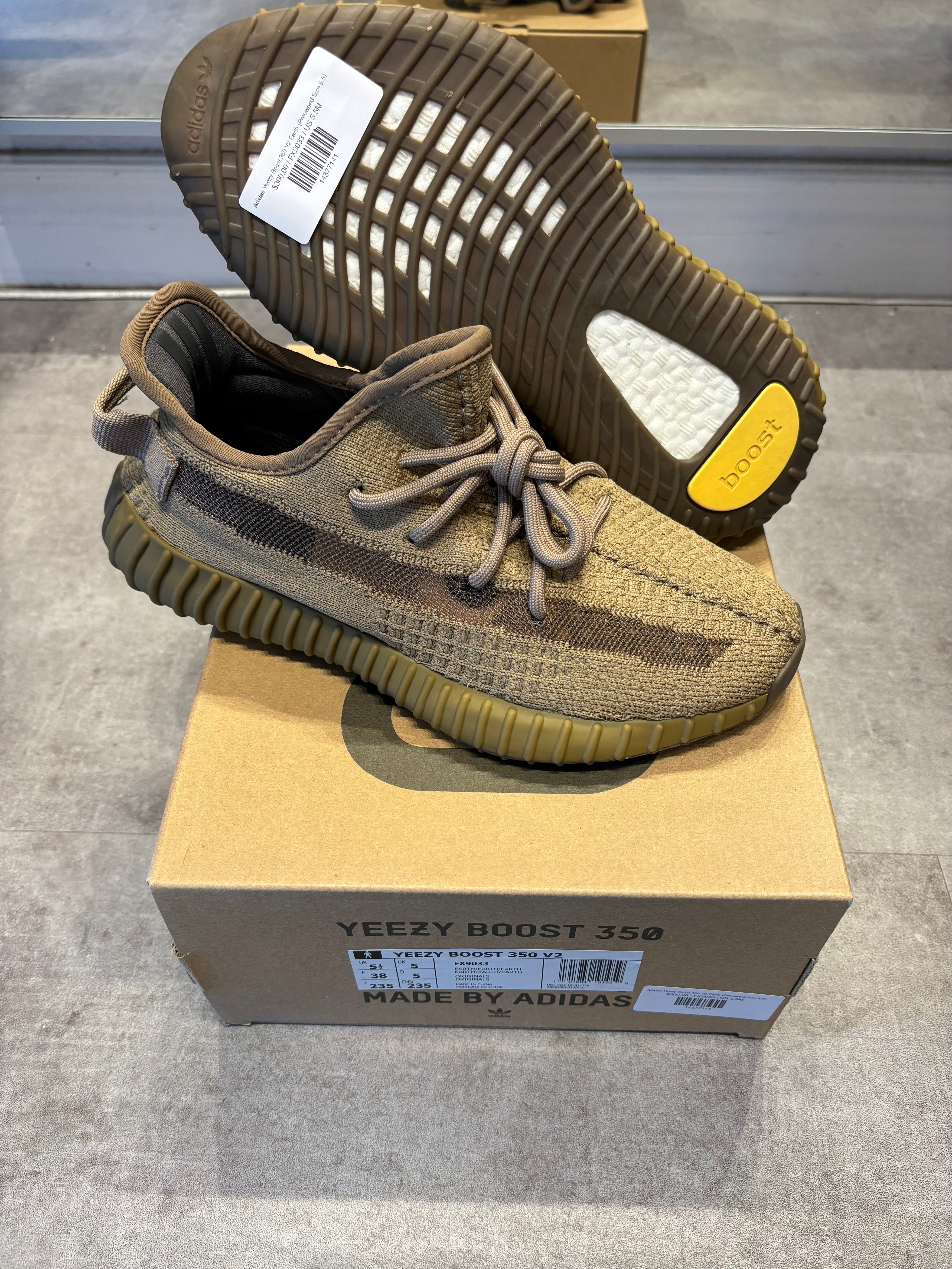 Adidas Yeezy Boost 350 V2 Earth (Preowned Size 5.5)