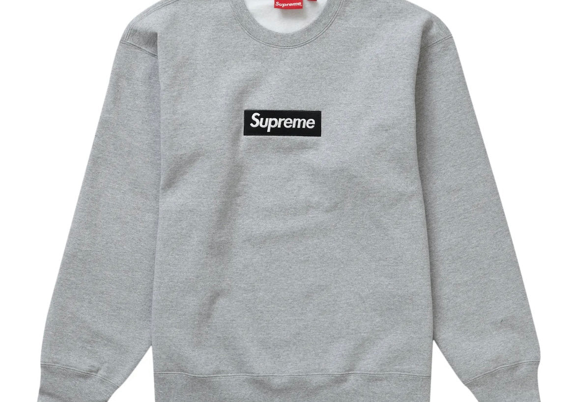 Supreme Box Logo Crewneck Heather Grey (FW22)