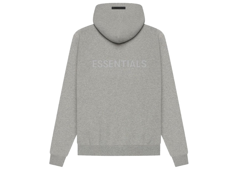 Fear of God Essentials Pullover Hoodie Dark Heather Oatmeal (Preowned Size M)