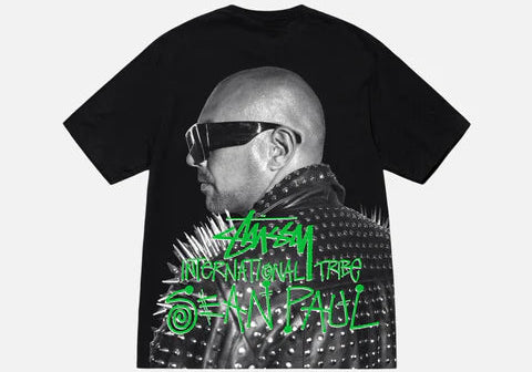 Stussy X Sean Paul Tee Black