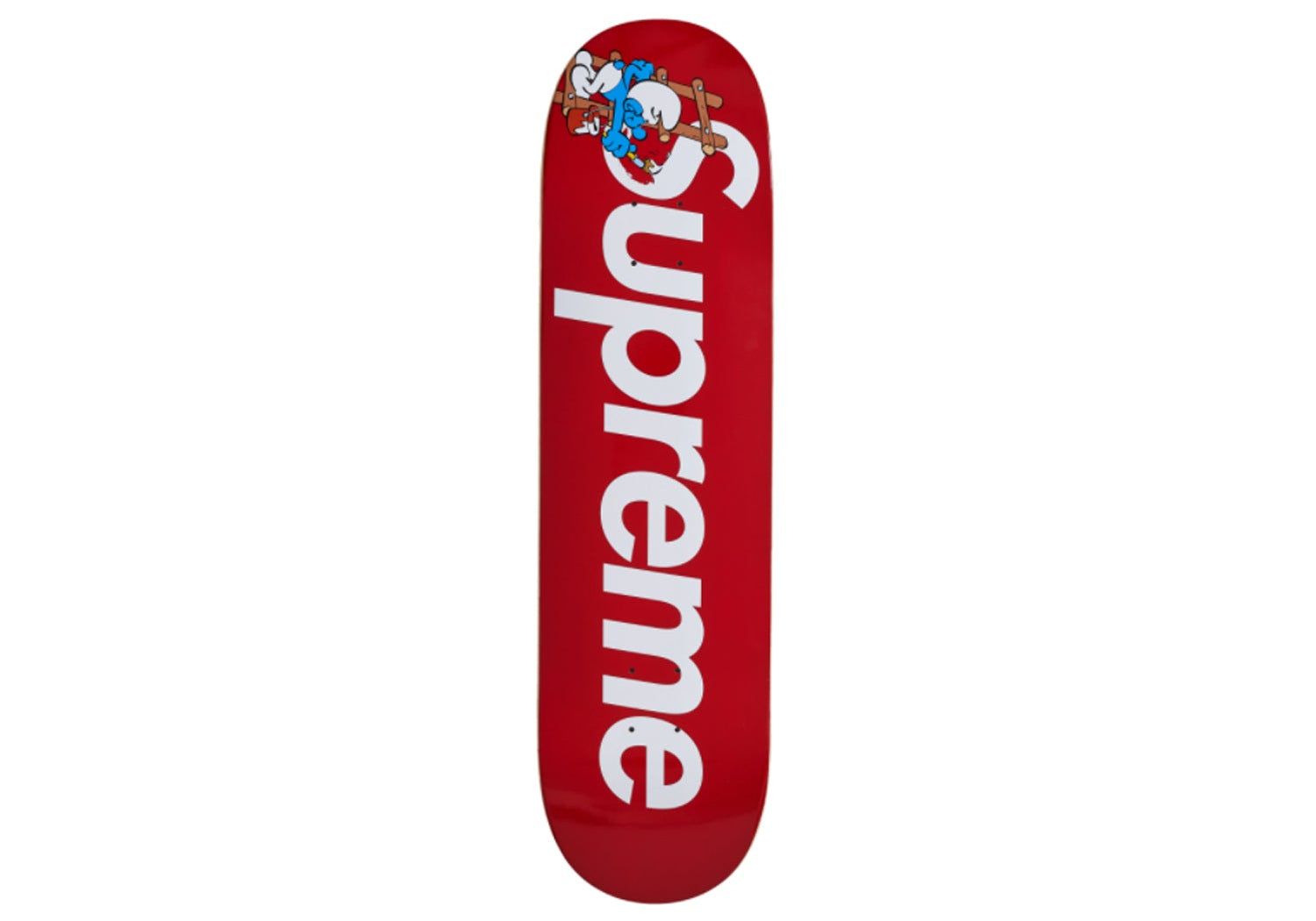 Supreme Smurfs Red Skateboard