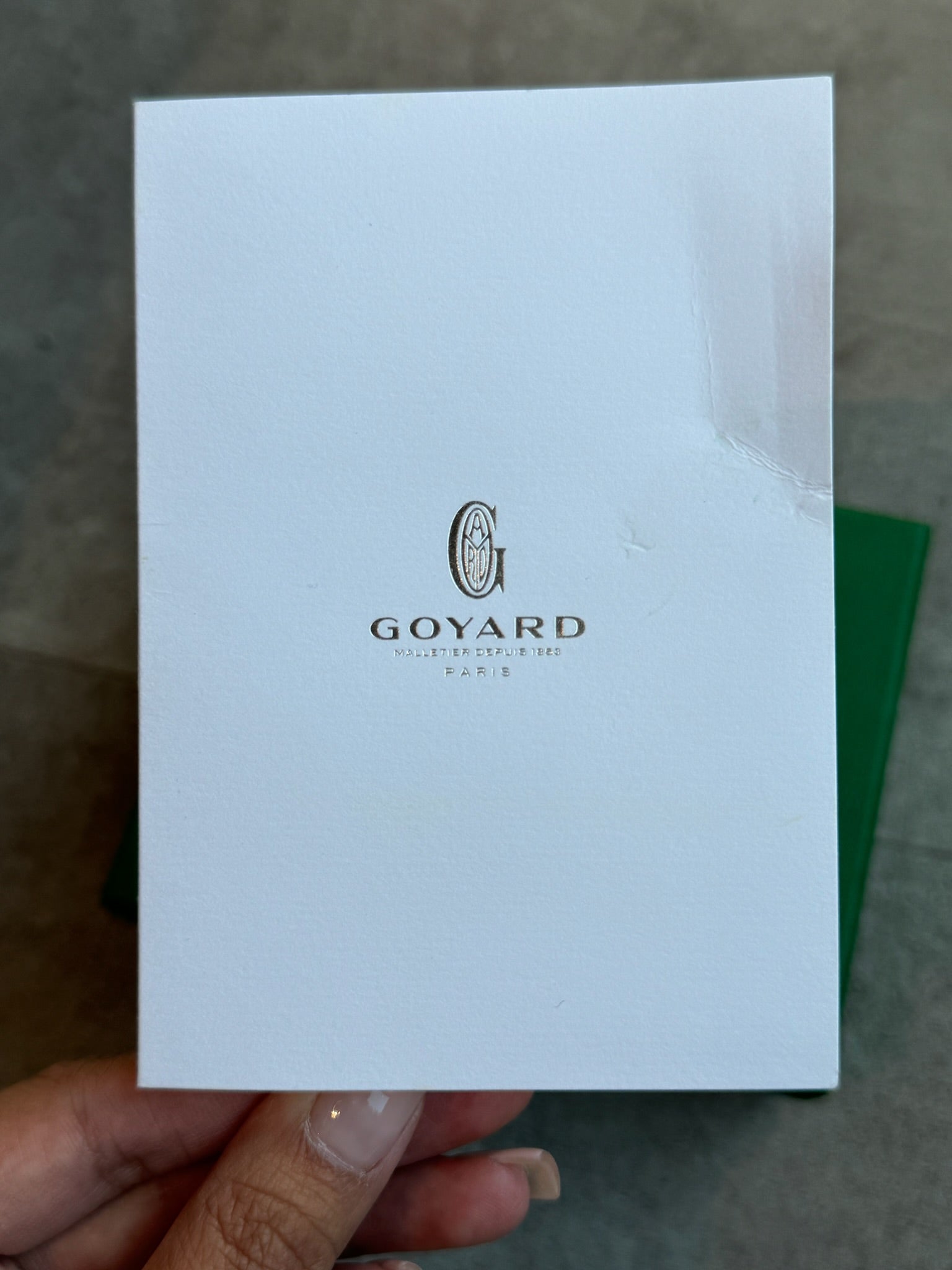 Goyard Saint Sulpice Card Holder Green (Preowned)