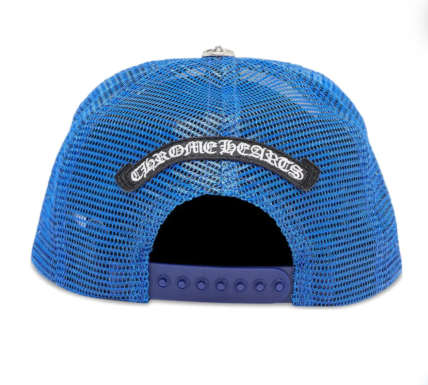 Chrome Hearts Multi Color Crosses Trucker Hat Blue/White