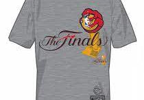 Toronto Raptors Mitchell & Ness Hug The Trophy The Finals Hardwood Classics Retro Logo T-Shirt Grey