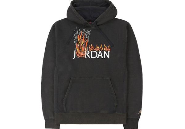 Travis Scott MJ Fleece Hoodie Black (Preowned)