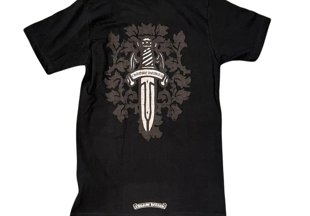 Chrome Hearts Silver Dagger T-Shirt Black