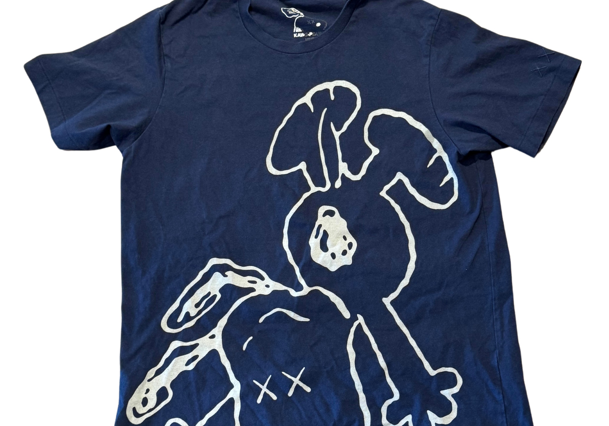 Kaws X Uniqlo X Peanuts Snoopy Falling Tee Navy (Preowned)