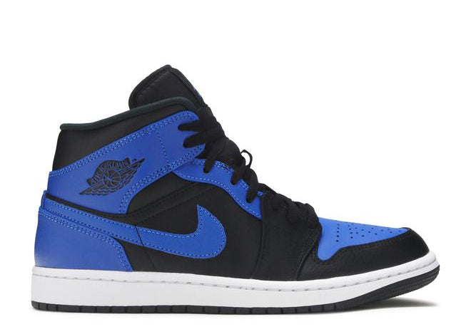 Jordan 1 Mid Hyper Royal Tumbled Leather