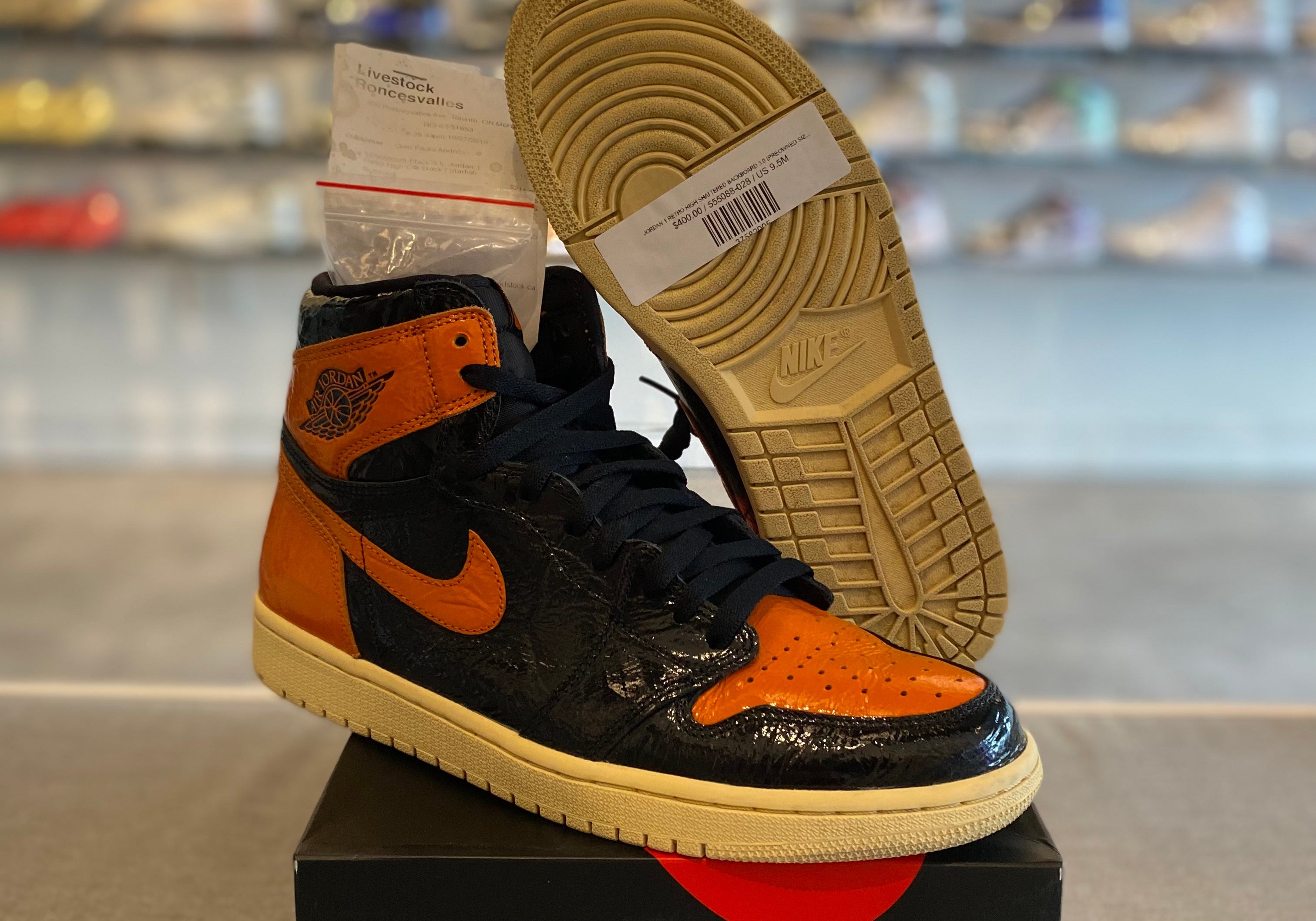 Jordan 1 Retro High Shattered Backboard 3.0 (Preowned Size 9.5)