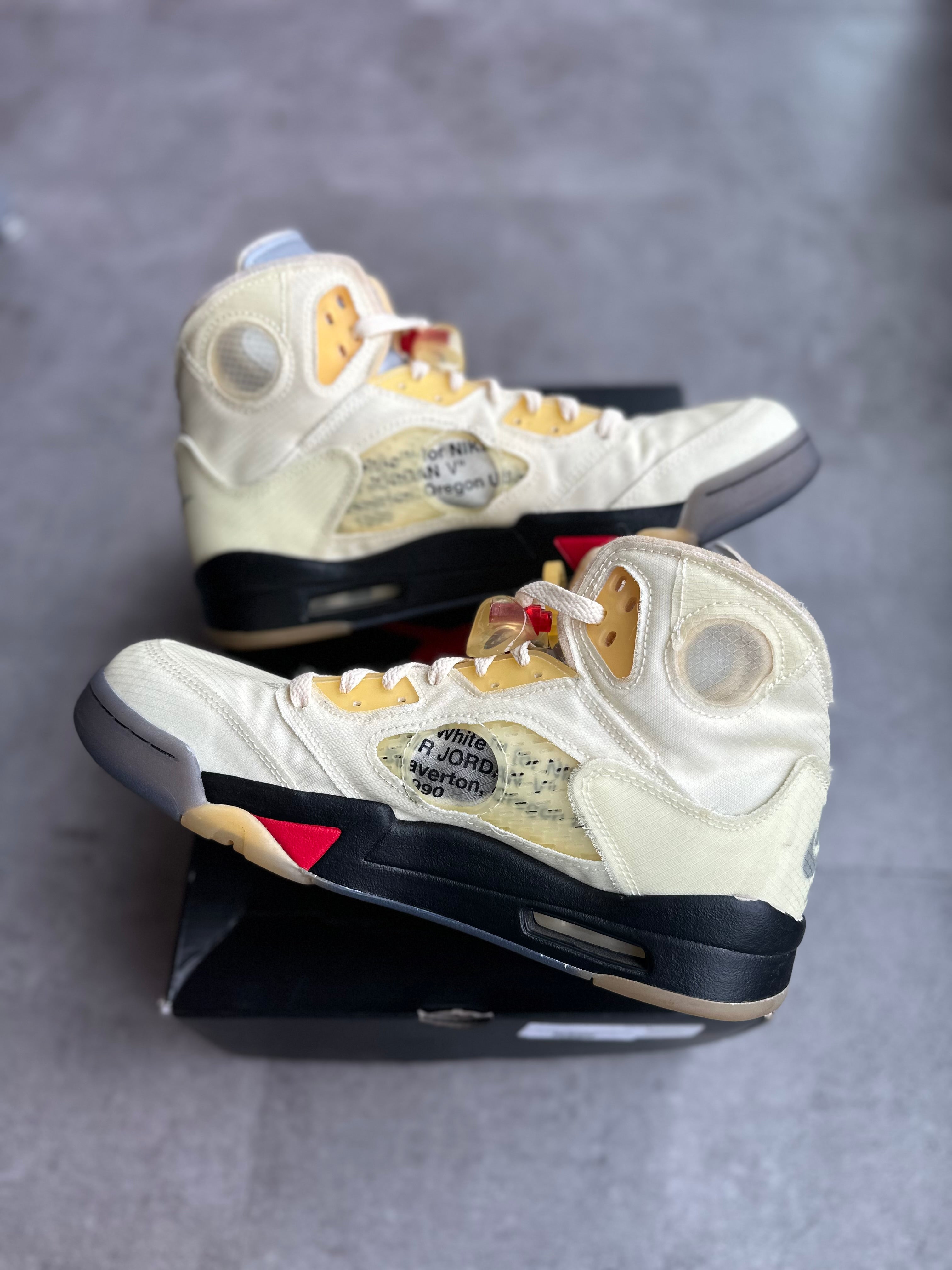 Jordan 5 Retro Off-White Sail (Preowned Size 9.5)