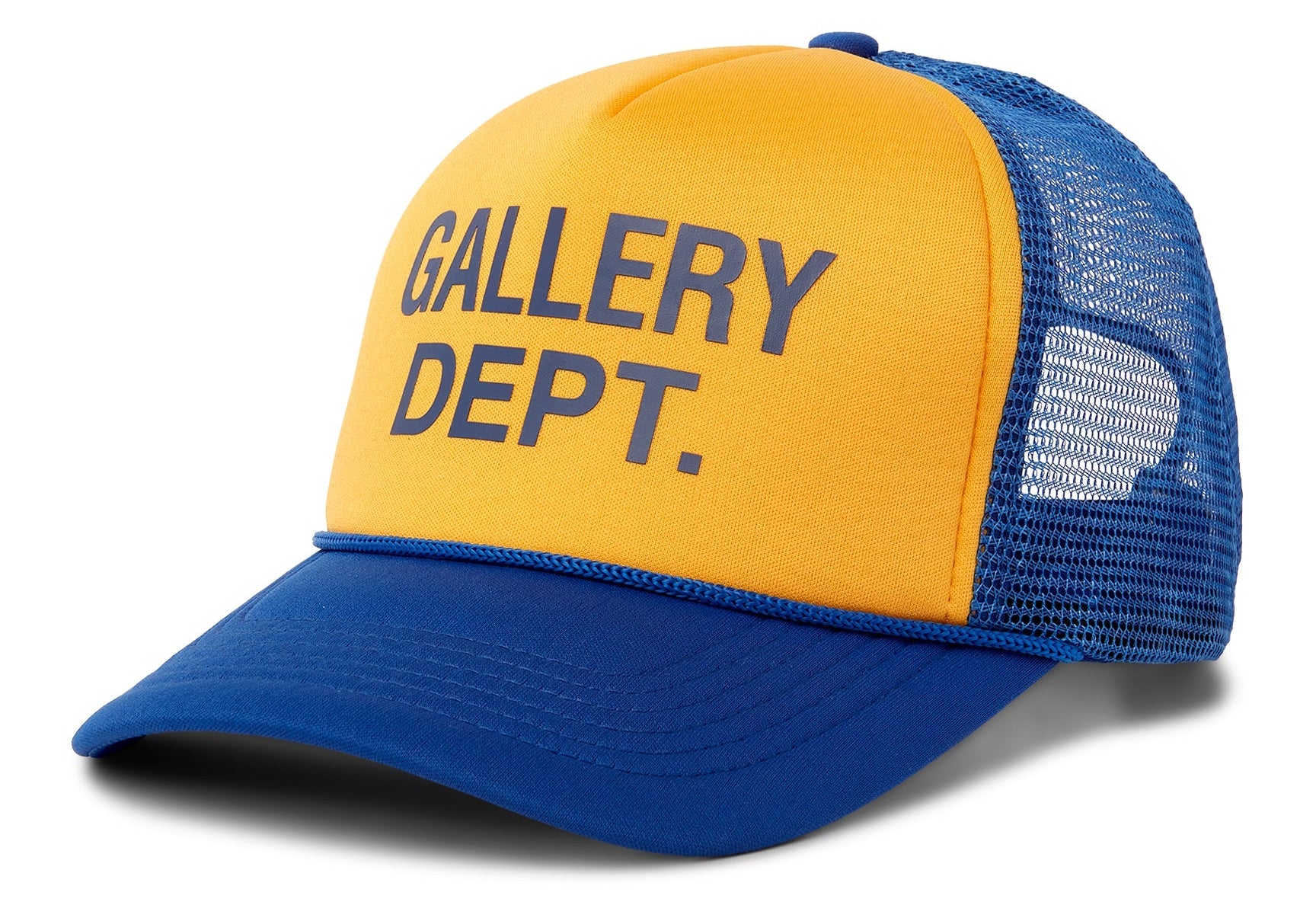 Gallery Dept. Logo Trucker Hat Blue Yellow