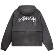 Stussy Wave Dye Beach Shell Jacket Black