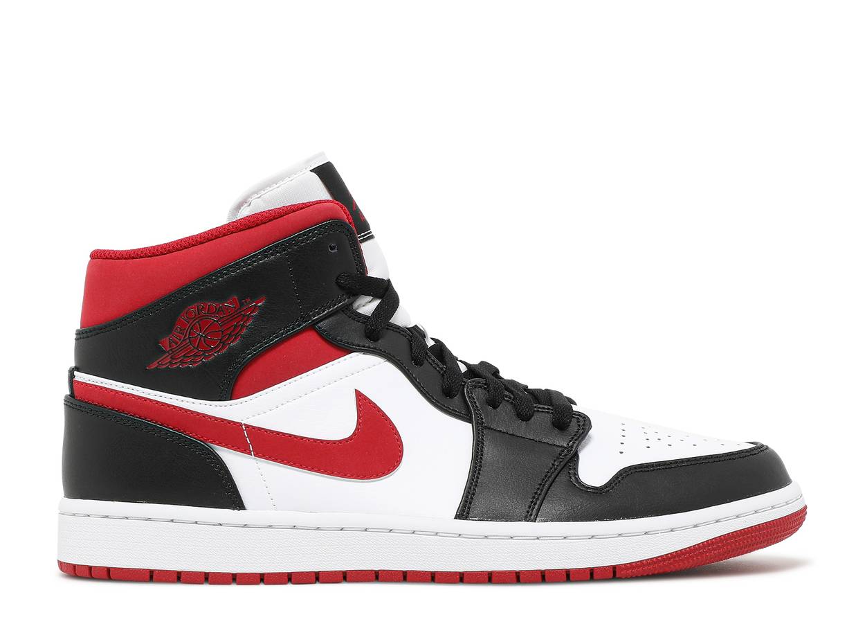 Jordan 1 Mid Gym Red Black White