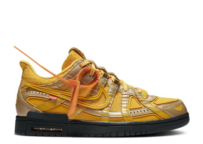 Nike Air Rubber Dunk Off-White University Gold (Preowned)