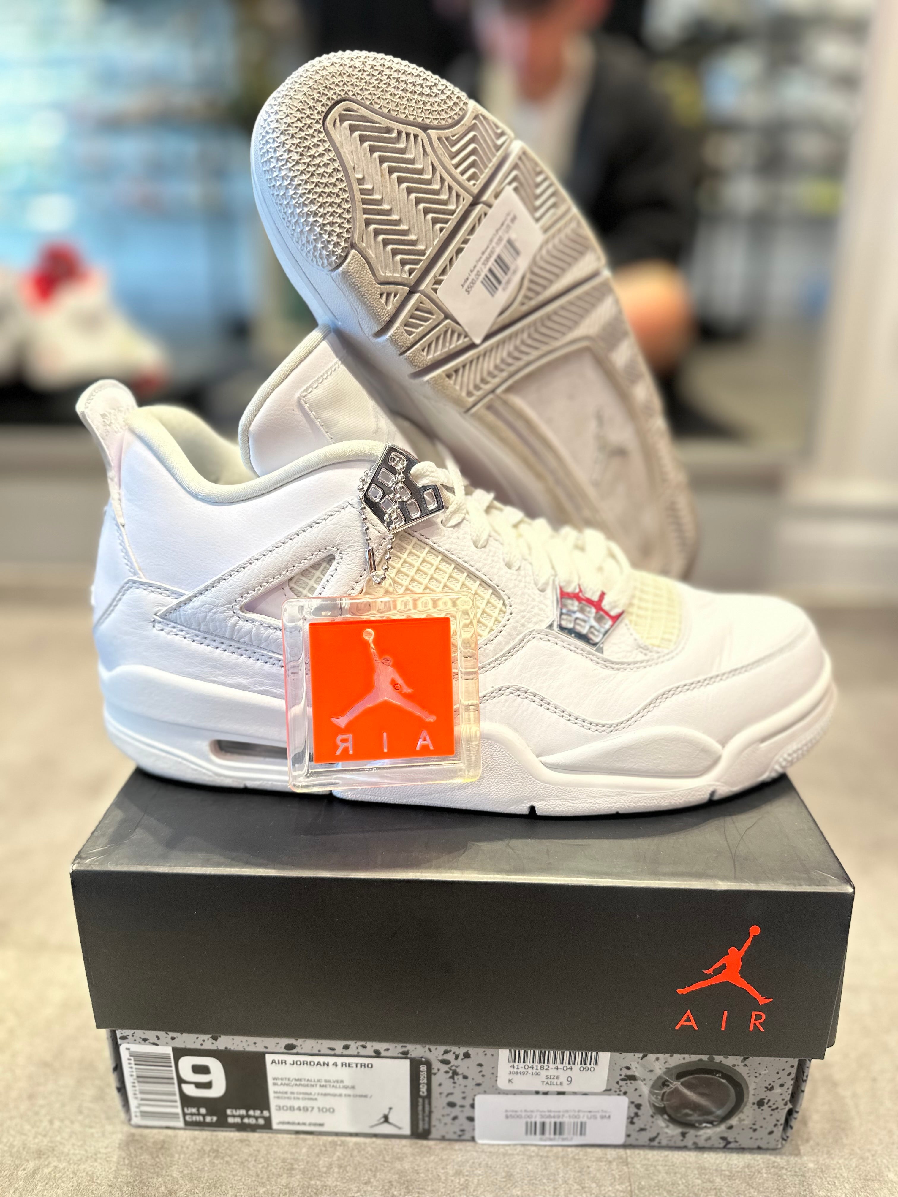 Jordan 4 Retro Pure Money (2017) (Preowned Size 9)