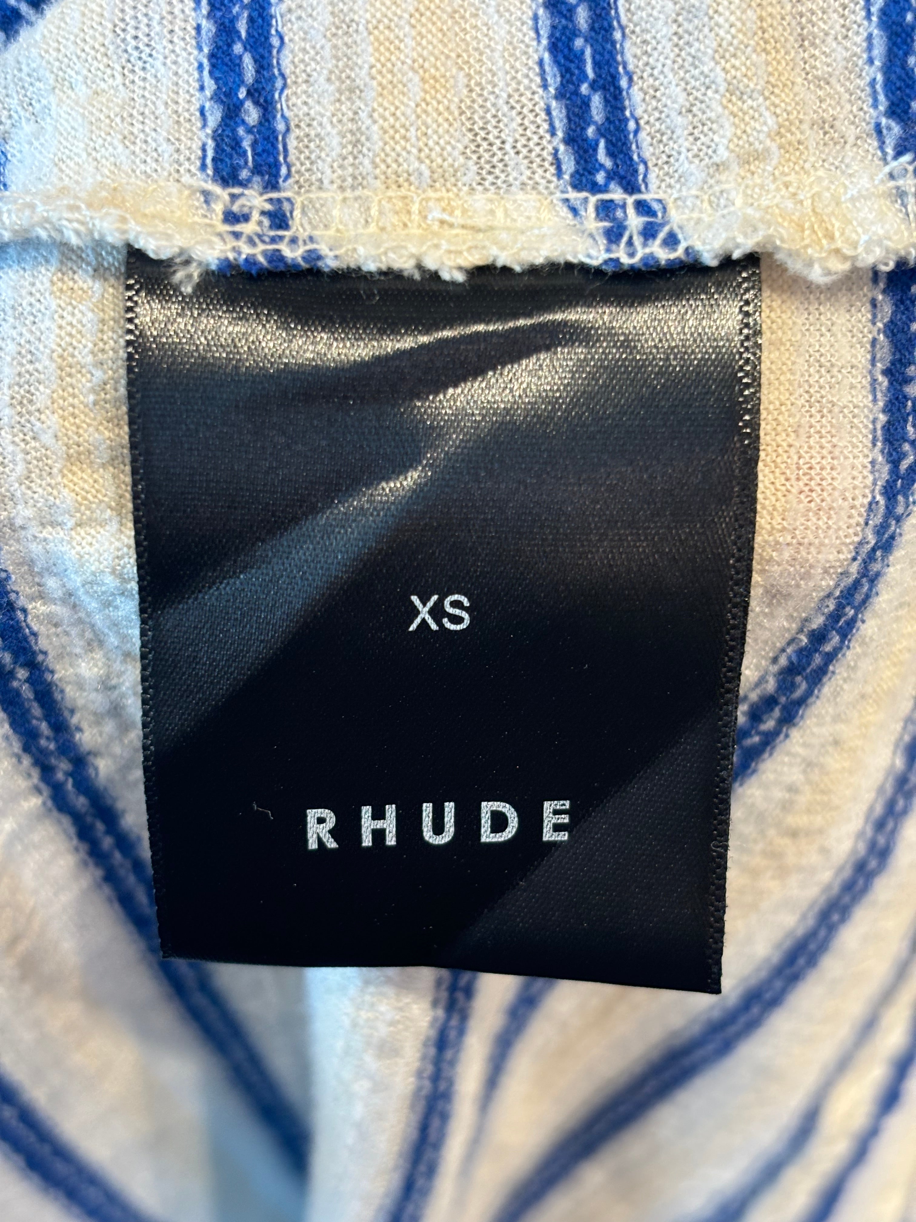 Rhude Signature L/S T-Shirt Ivory/Cream (Preowned)