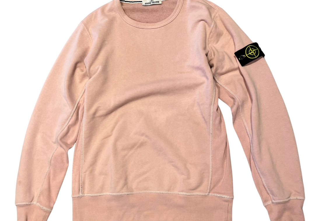 Stone Island Patch Crewneck Pink (Preowned)