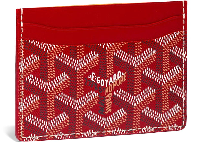 Goyard Saint Sulpice Card Holder Red