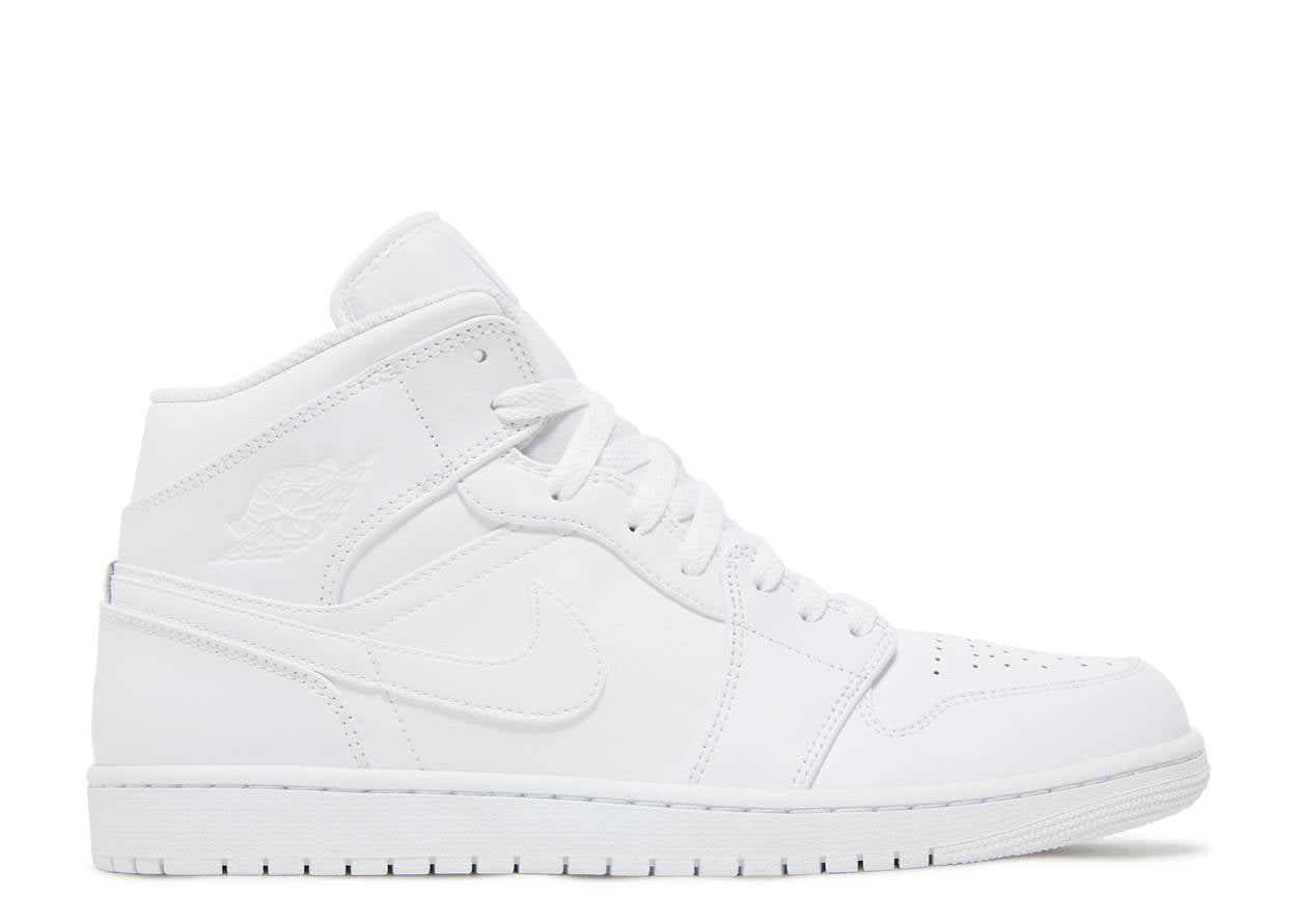 Jordan 1 Mid Triple White 2022