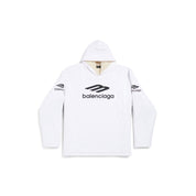 Balenciaga Skiwear - 3B Sports Icon Water Repellant Hoodie Heavy Fleece White