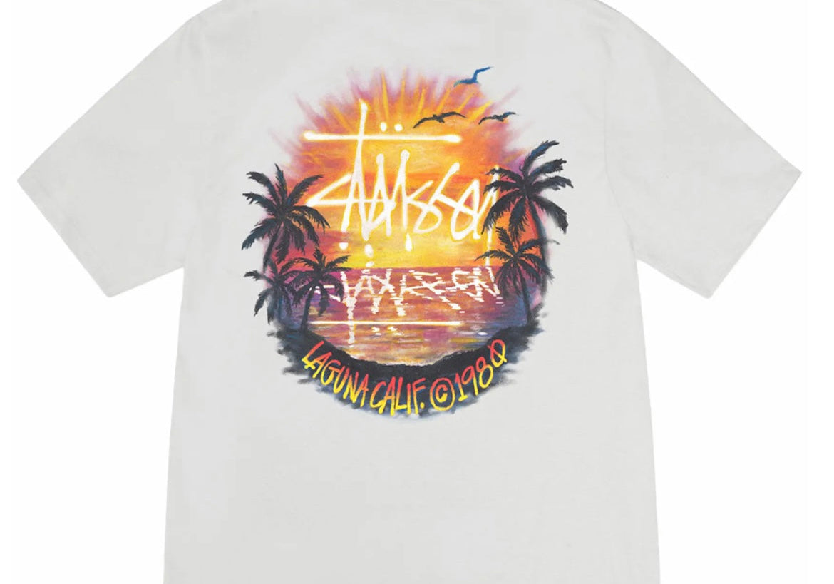 Stussy Sunset Tee Fog