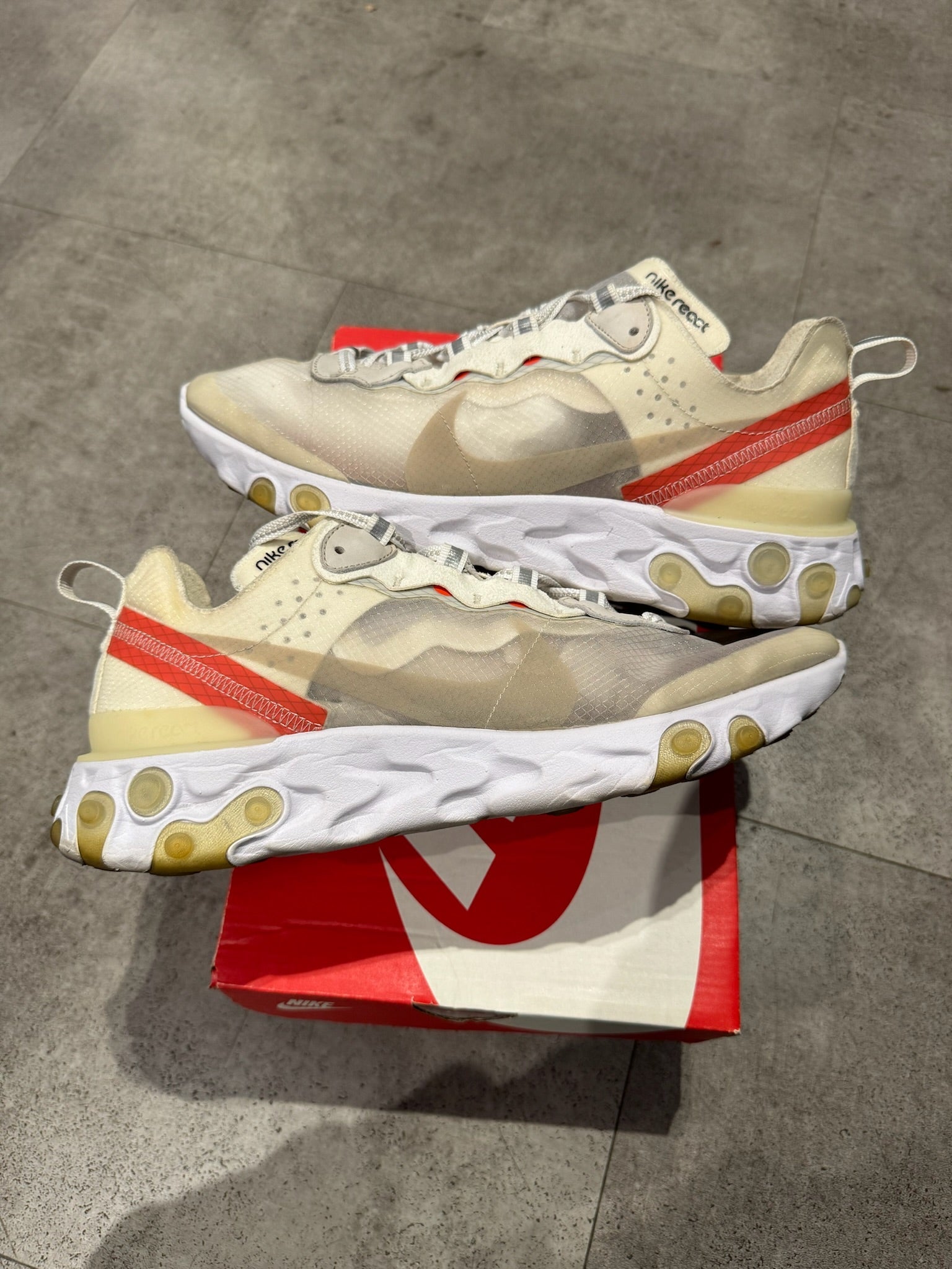 Nike React Element 87 Sail Light Bone (Preowned)