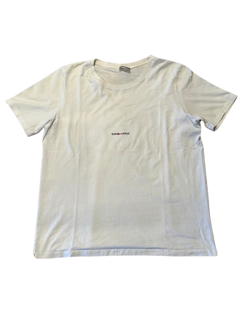 Saint Laurent Paris 17SS Mini Logo T-Shirt White (Preowned)