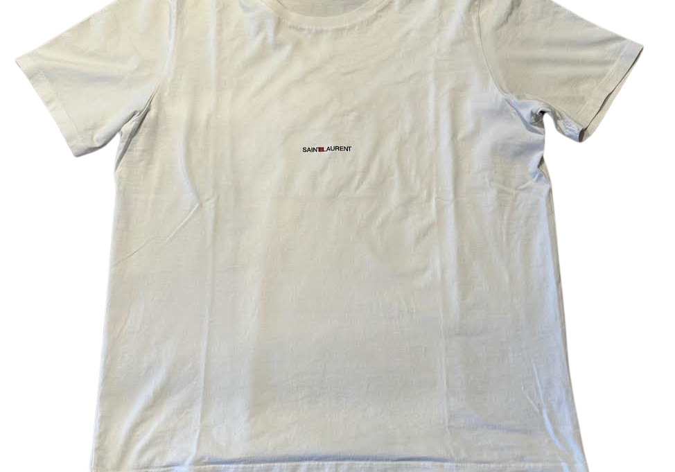 Saint Laurent Paris 17SS Mini Logo T-Shirt White (Preowned)