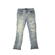 Who Decides War Blue Gathered Jeans, pre-owned, size 36 – photo 1 of 2