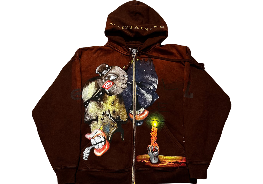 Travis Scott Cactus Jack X Ecko Unltd ComplexCon Exclusive Zip-Up Hoodie Brown