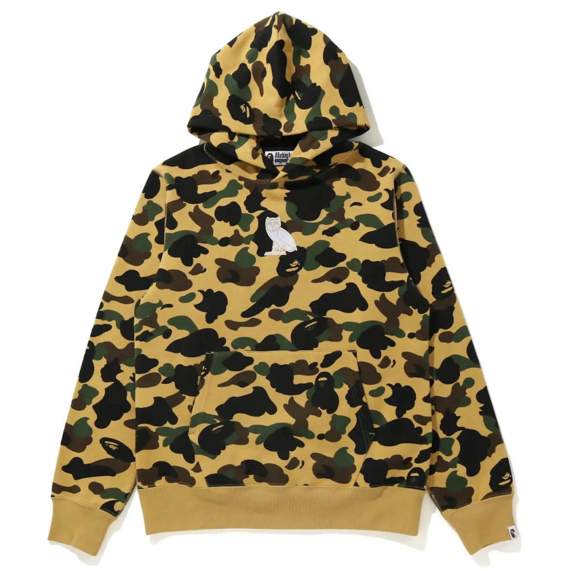 Bape x OVO 1st Camo Pullover Hoodie Yellow