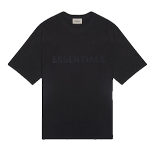 Fear of God Essentials 3D Silicon Applique Boxy T-Shirt Dark Slate/Stretch Limo/Black