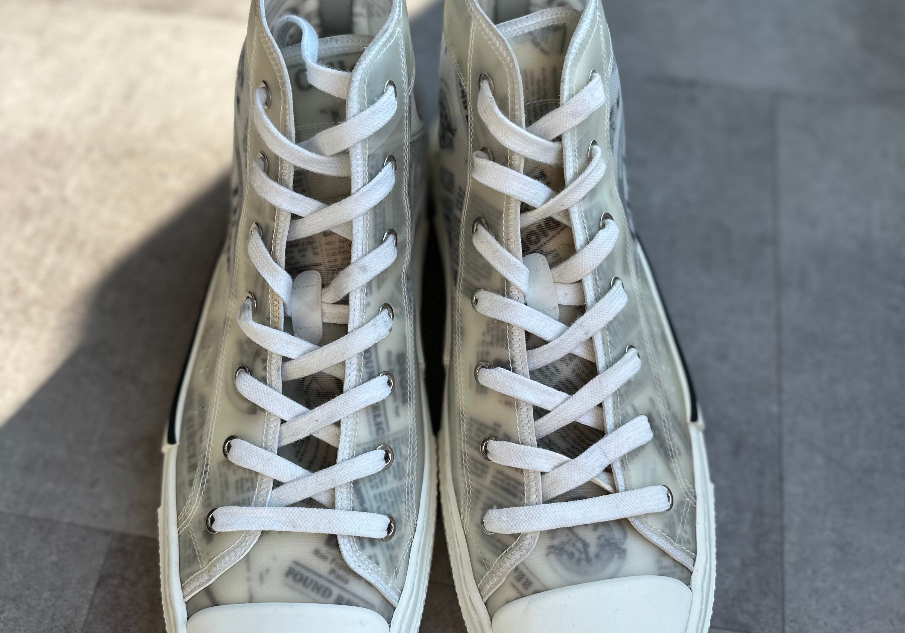 Dior Daniel Arsham B23 High Top Newspaper Edition (Preowned)