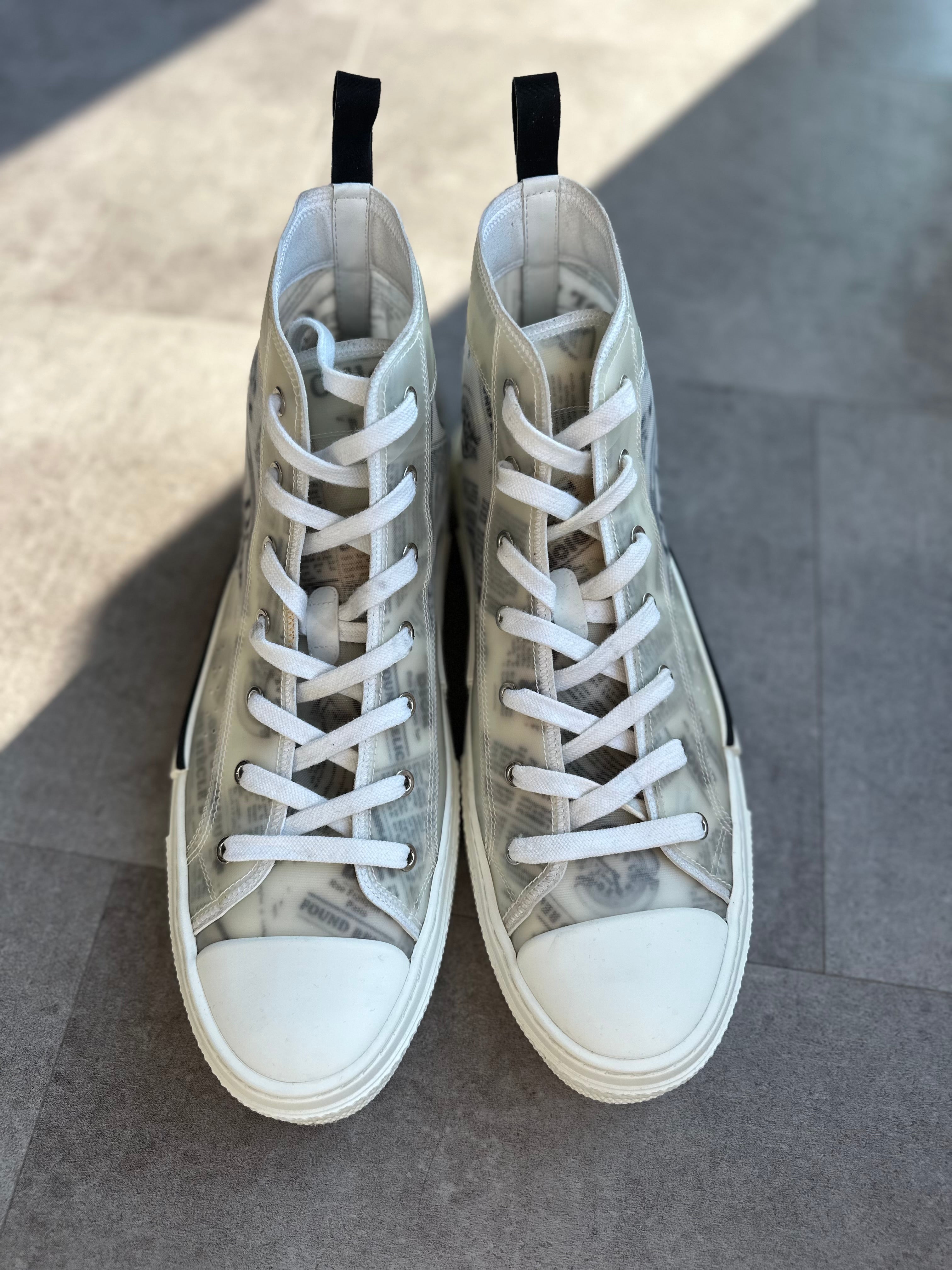 Dior Daniel Arsham B23 High Top Newspaper Edition (Preowned)