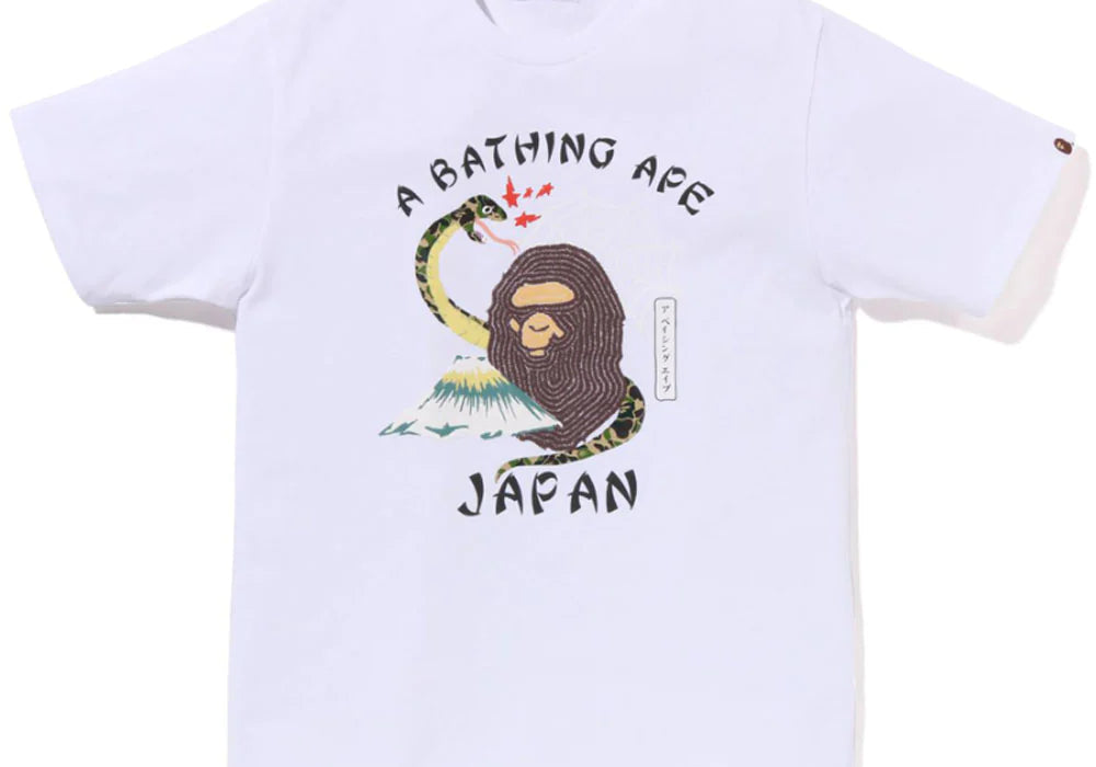 Bape Japanese Culture White Tee