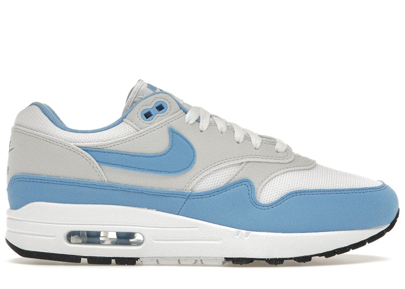 Nike Air Max 1 White University Blue (Preowned size 9.5)