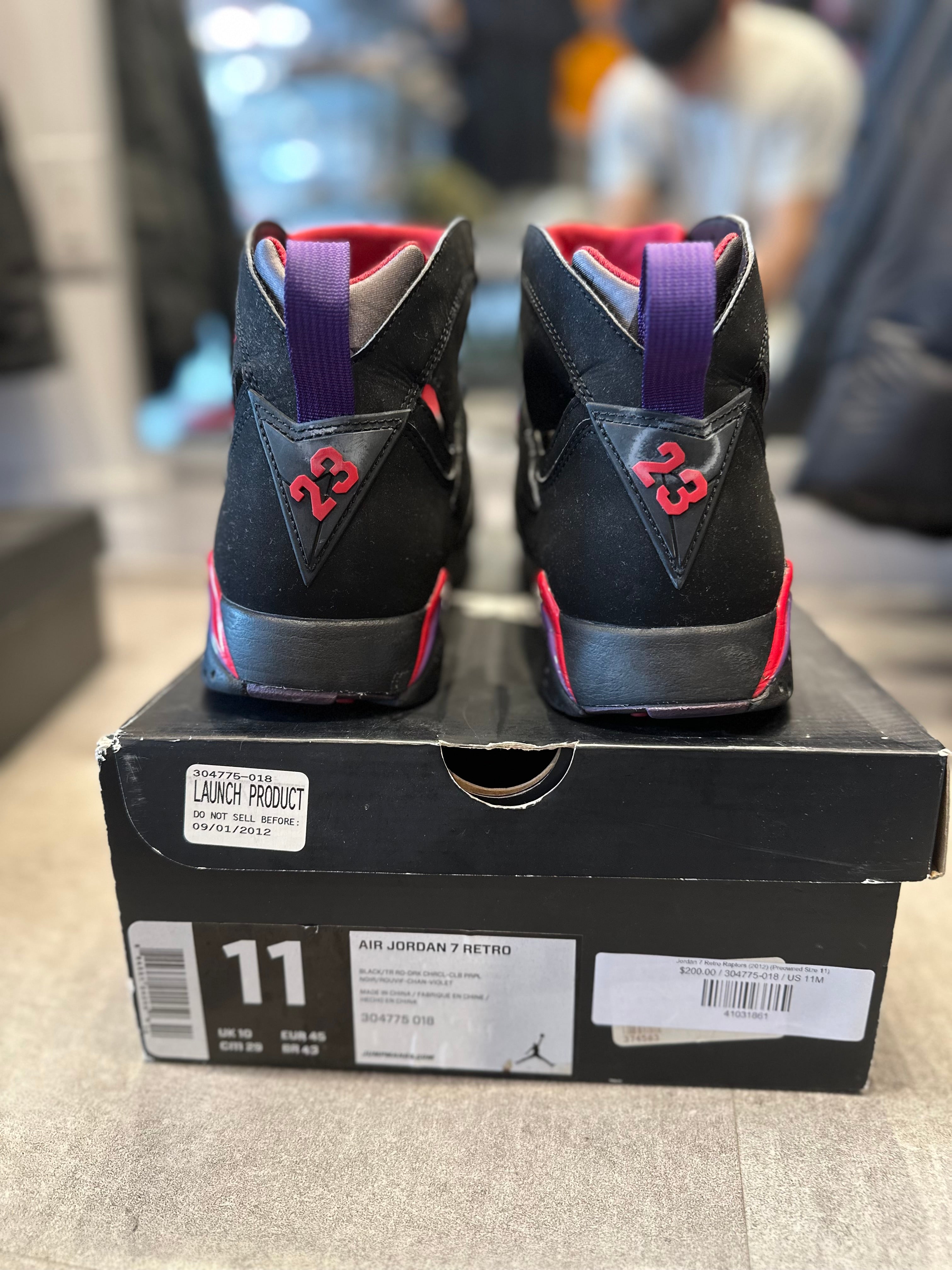 Jordan 7 Retro Raptors (2012) (Preowned Size 11)