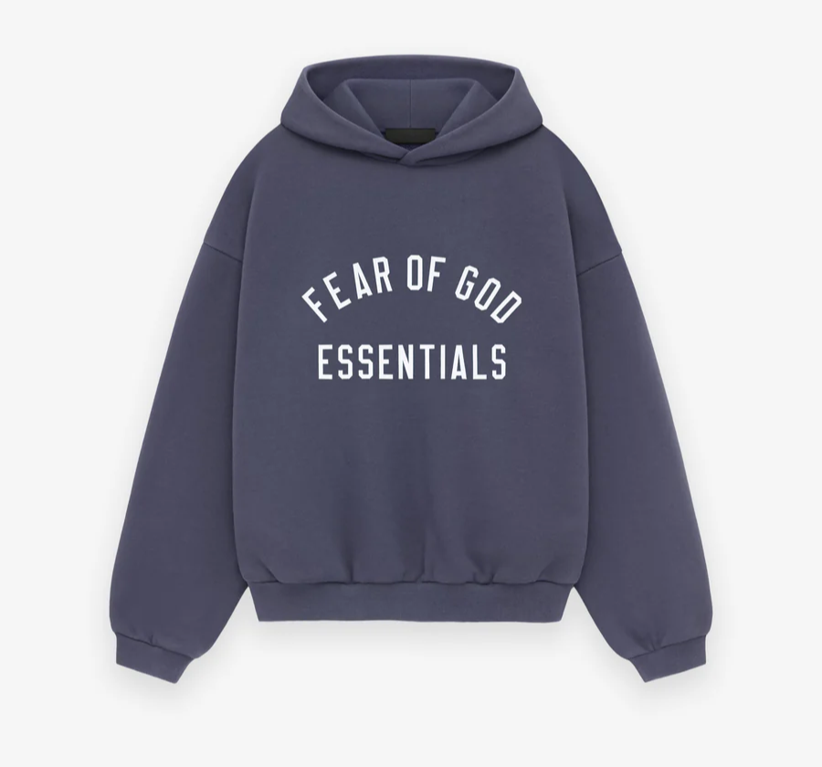 Fear of God Essentials Kids Fleece Hoodie Marine